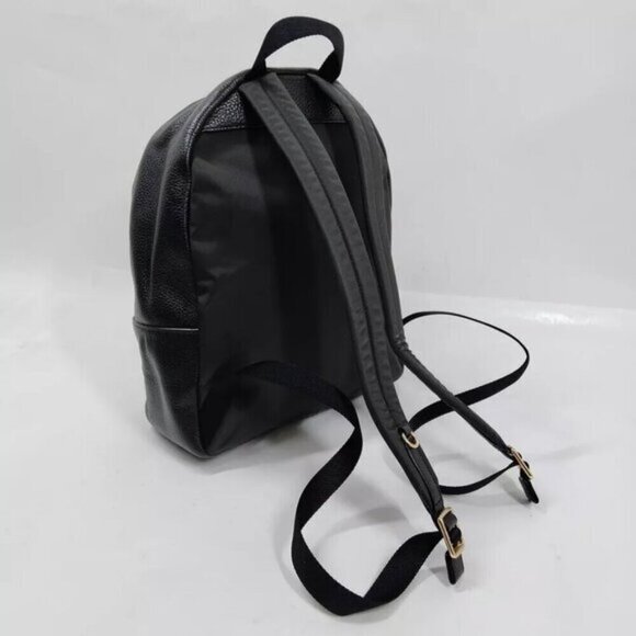 COACH Black Leather Backpack Bag